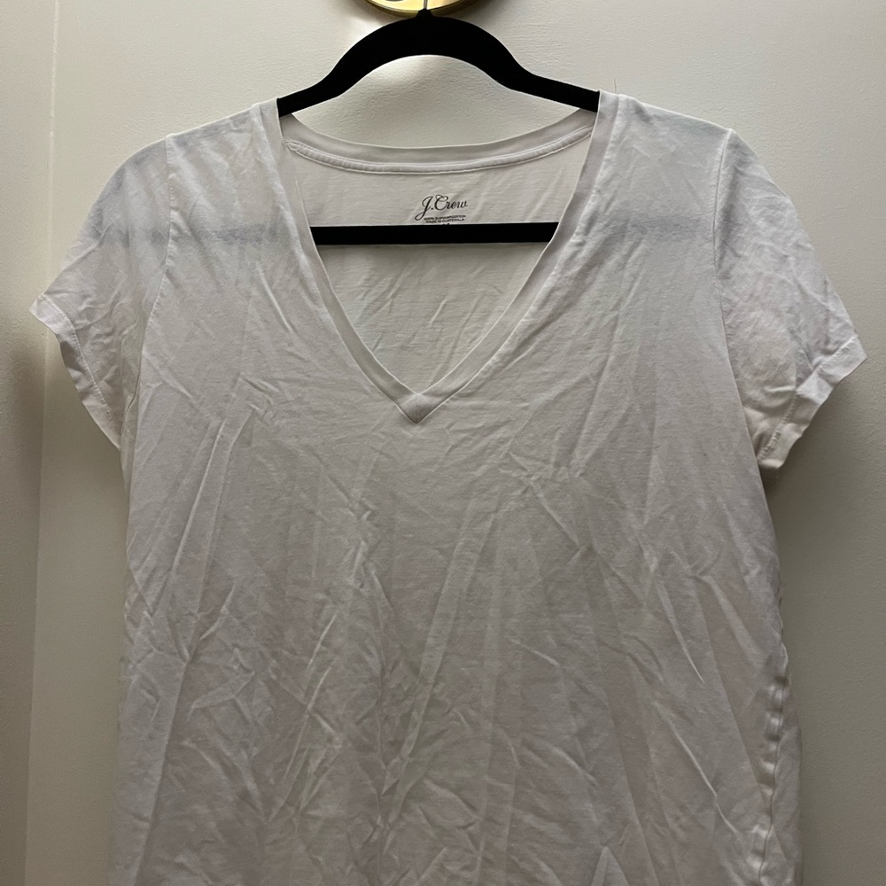 J. Crew White T-Shirt Size: Medium